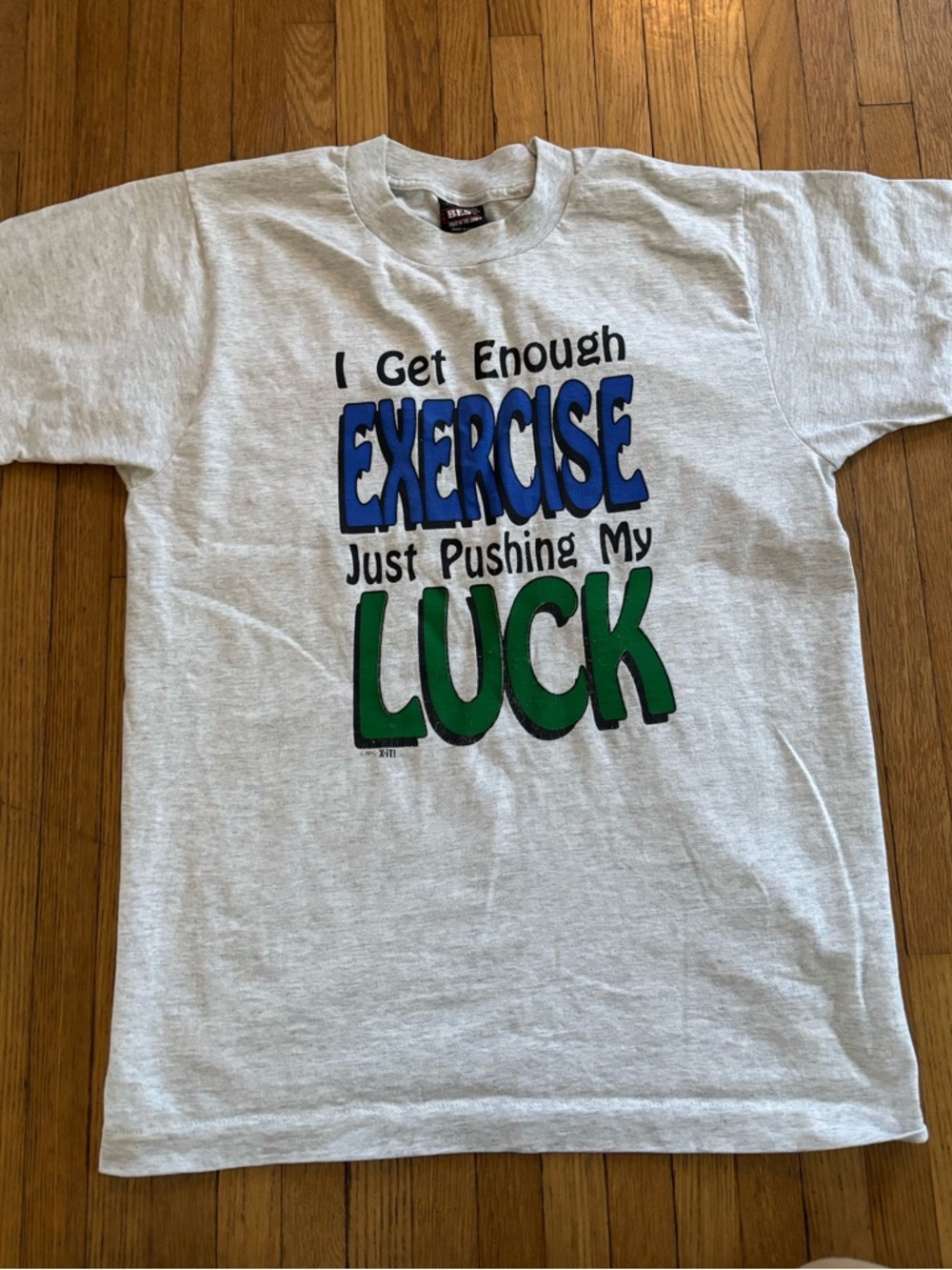 Vintage 90s grey graphic Single Stitch tee Size Medium